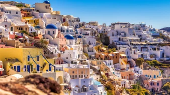 Santorini - wulkaniczna wyspa na Morzu Egejskim należąca do Grecji